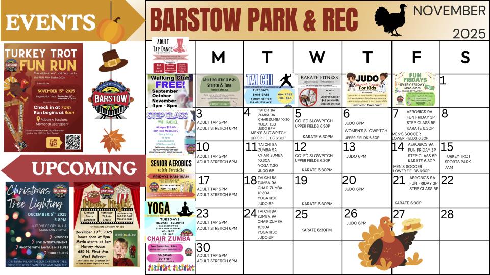 Park & Rec Calendars Oct-Dec 20251